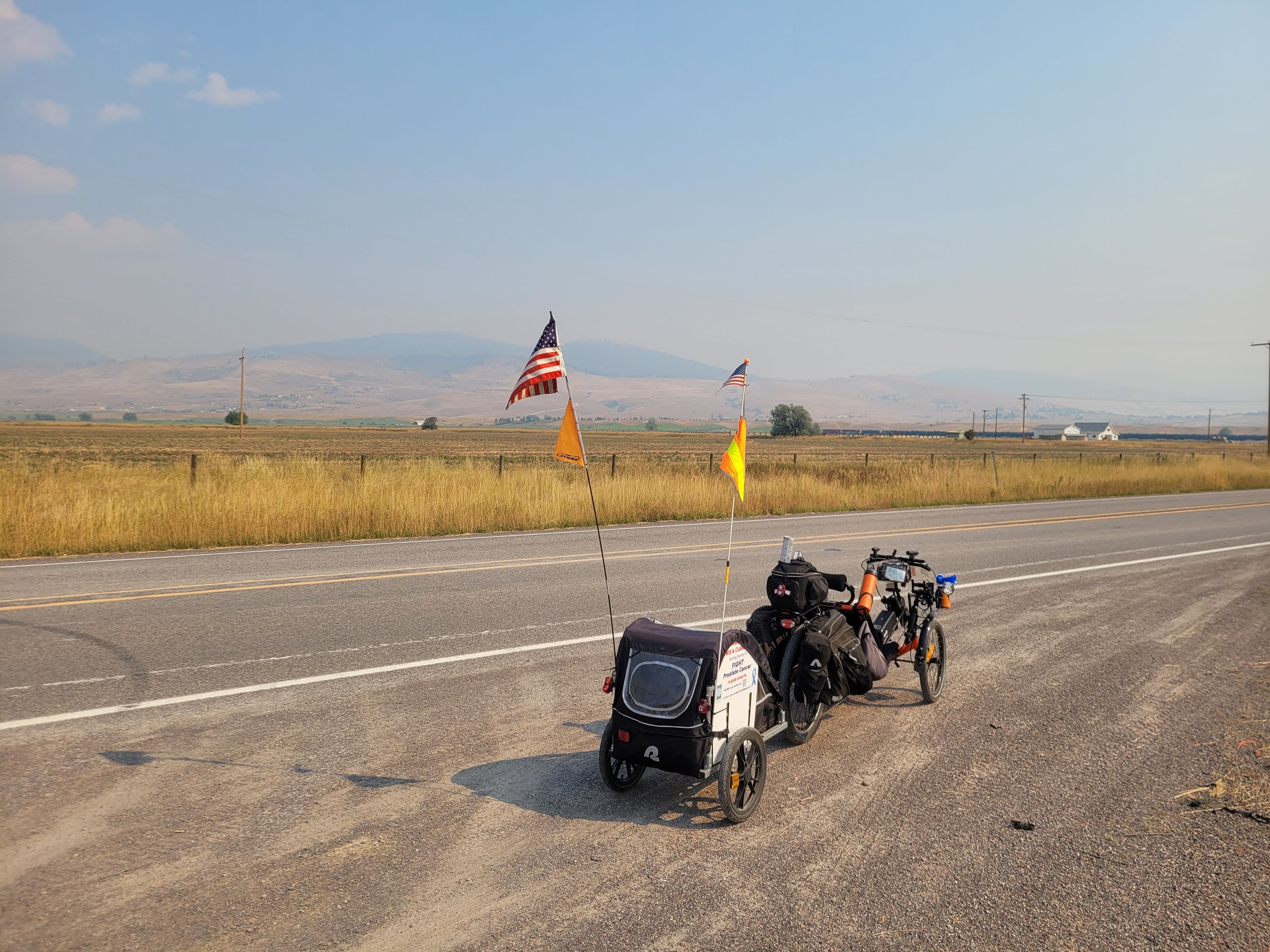 Recumbent trike near Missoula Montana